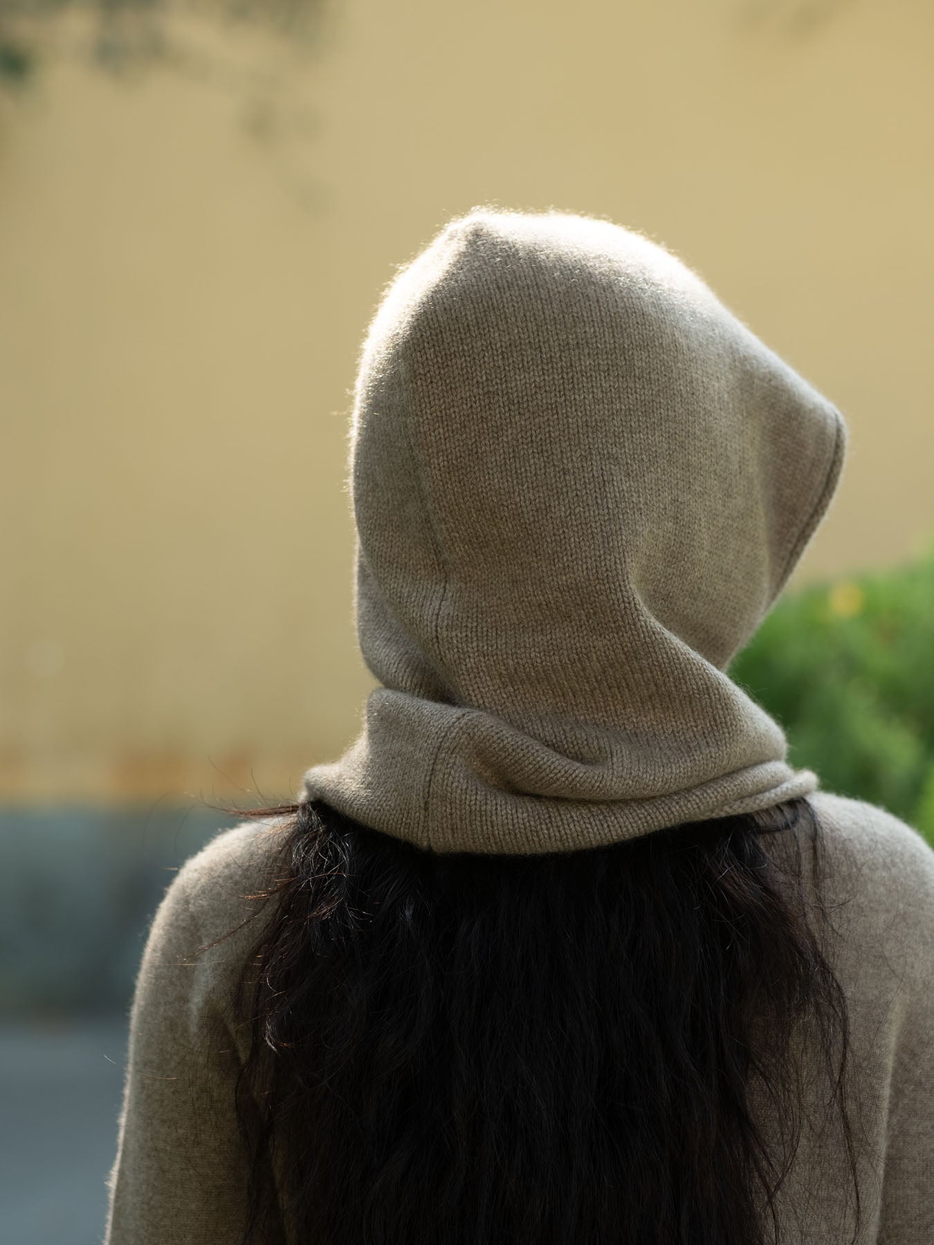 Oats & Rice Rolled Edge Balaclava | Taupe