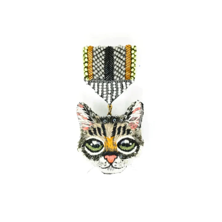 Trovelore Cat Honor Medal Brooch
