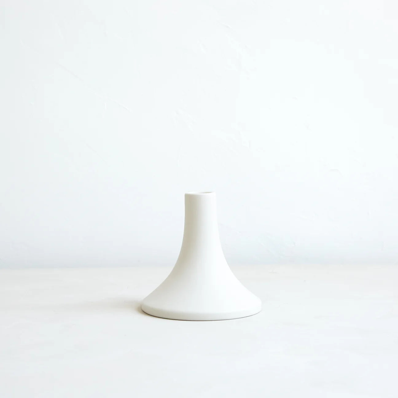 The Floral Society - Ceramic Grand Taper Holder | Matte White