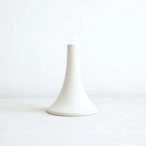 The Floral Society - Ceramic Grand Taper Holder | Matte White