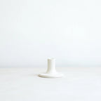 The Floral Society - Ceramic Taper Holder Medium | Matte White