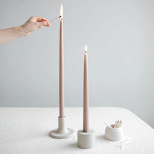 Load image into Gallery viewer, The Floral Society - 18&quot; Dipped Taper Candles | Peat
