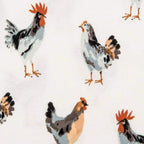 Milkbarn Organic Cotton Zipper Footed Romper | Chicken