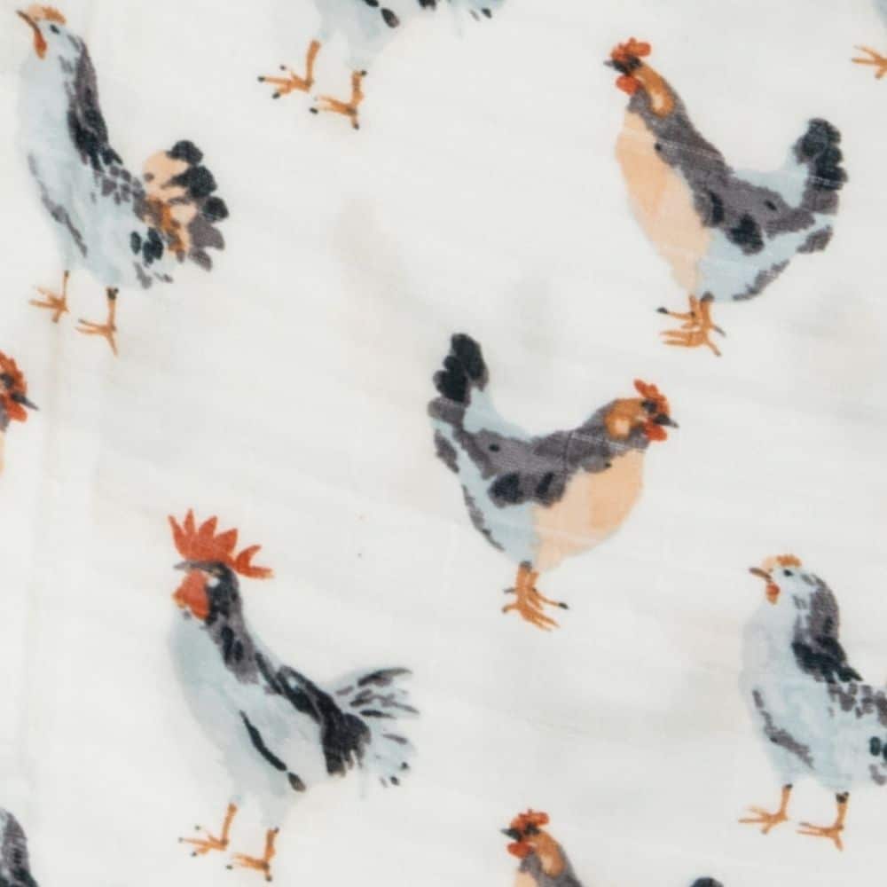 Milkbarn Organic Cotton Swaddle | Chicken