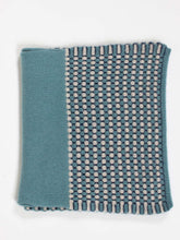 Load image into Gallery viewer, Oats &amp; Rice Coral Keyhole Cashmere Scarf | Blue
