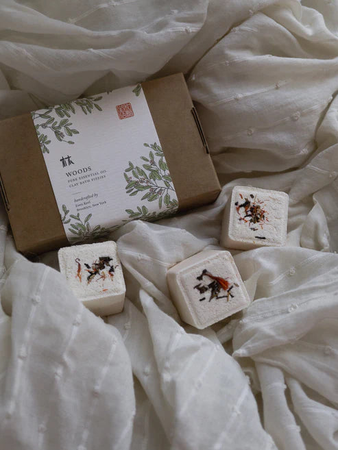 Even Keel Essential Oil Shower Steamers/Bath Fizzy Set - Woods