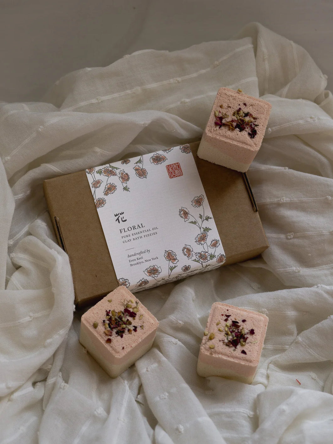 Even Keel Essential Oil Shower Steamers/Bath Fizzy Set - Floral