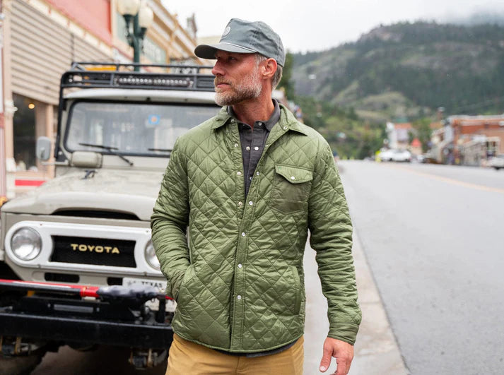 Criquet Quilted Shacket | Olive