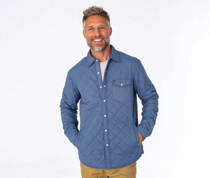 Criquet Quilted Shacket | Slate