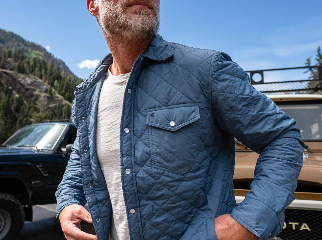 Criquet Quilted Shacket | Slate