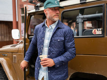 Load image into Gallery viewer, Criquet Quilted Shacket | Navy
