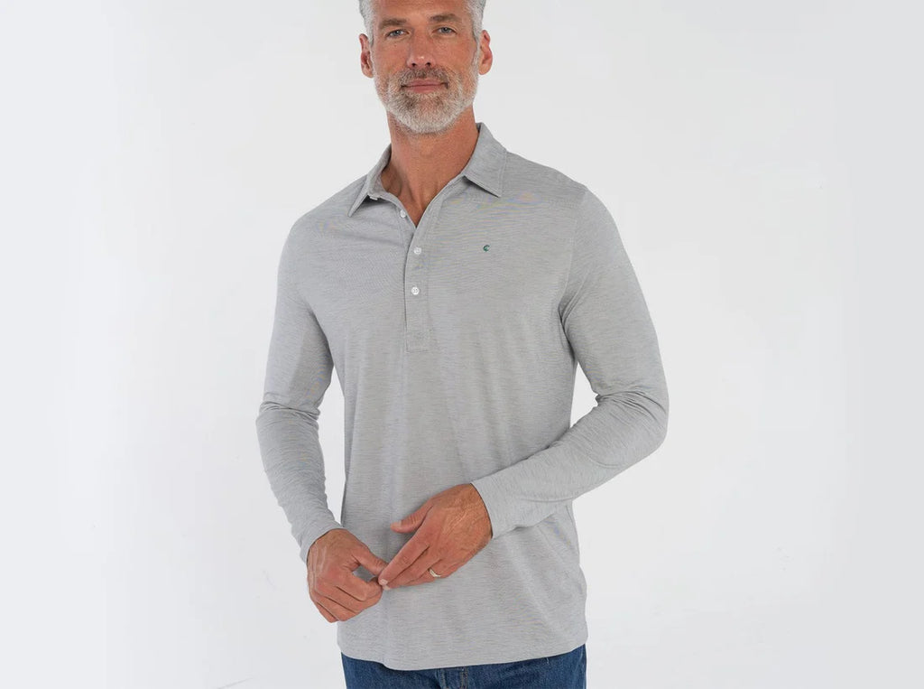 Criquet Brrr Long Sleeve Range Polo | Silverado