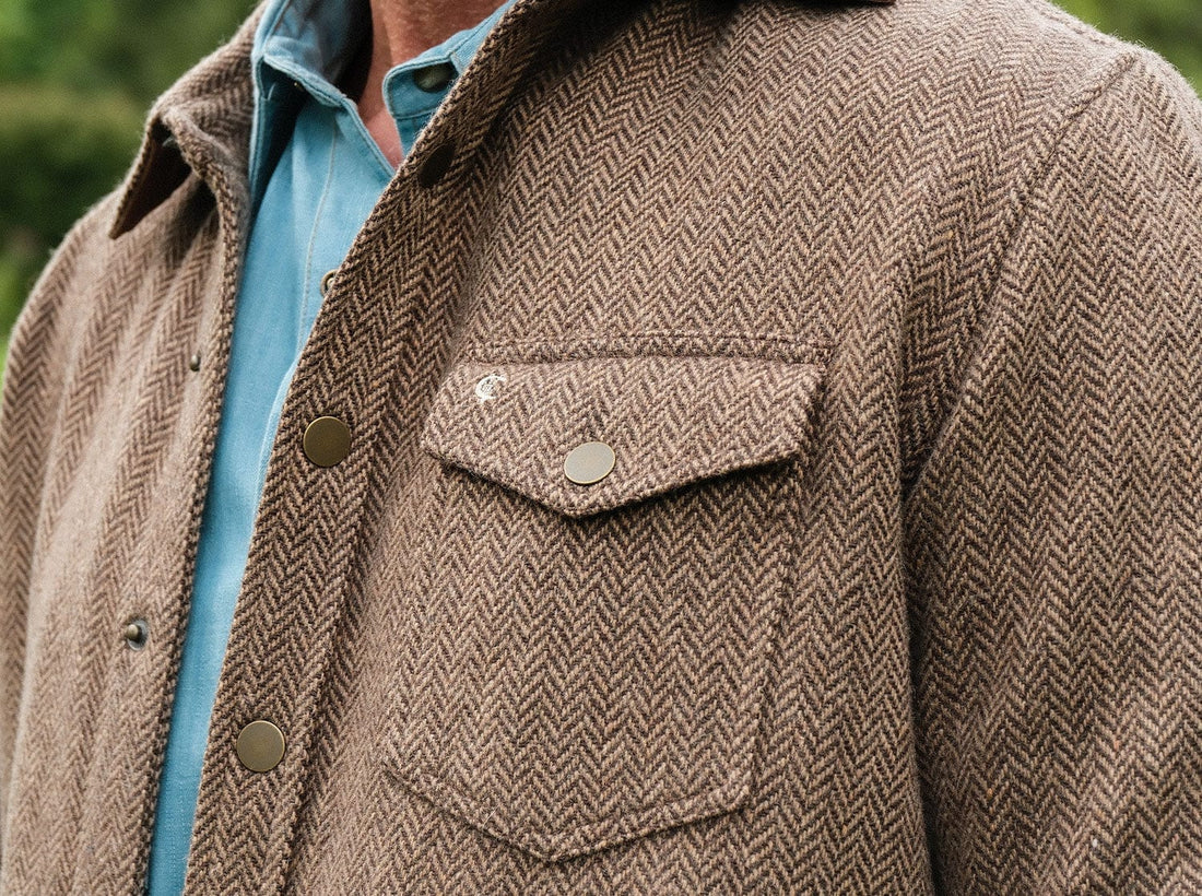 Criquet Wool Shacket | Herringbone