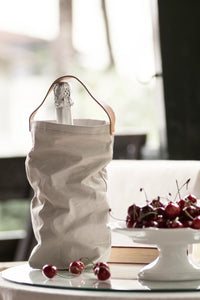 Uashmama Wine Bag Carrying Tote - Silver