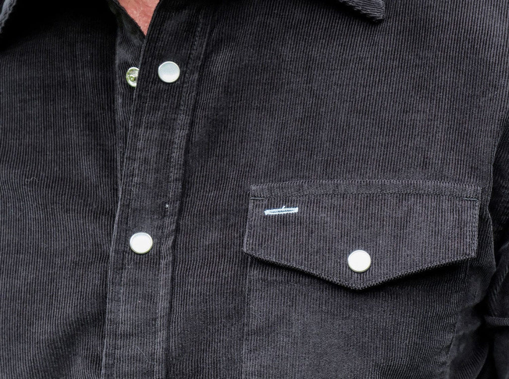 Criquet Corduroy Pearl Snap | Midnight Oil