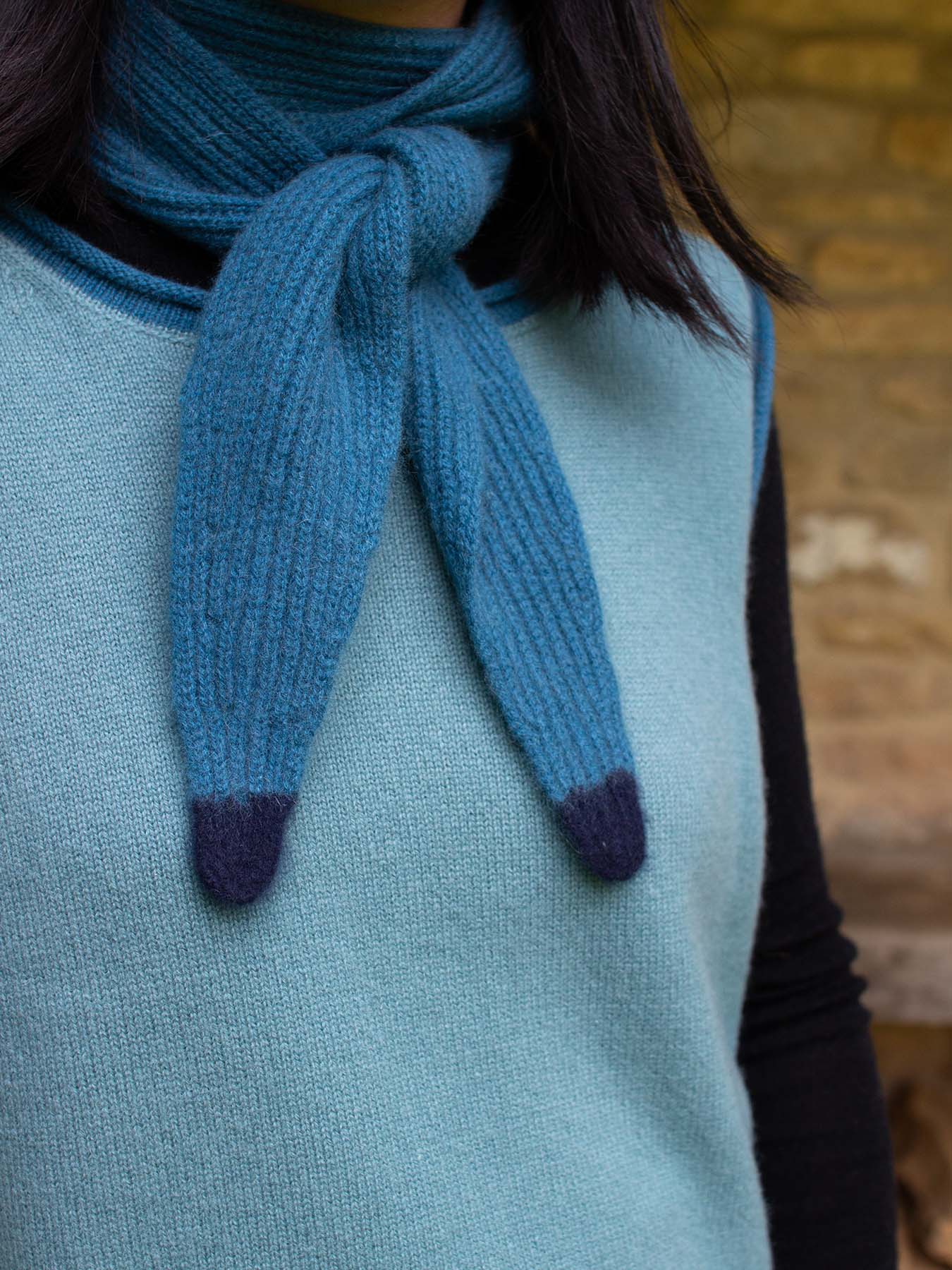 Oats & Rice Dorothy Cashmere Neck Scarf | Aegean