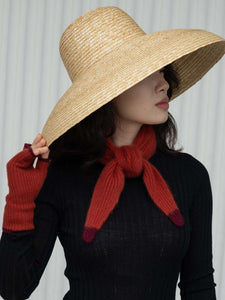Oats & Rice Dorothy Cashmere Neck Scarf | Red