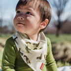 Milkbarn Bamboo Three-Layer Kerchief Bib | Valais Sheep