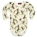 Milkbarn Organic Cotton Long Sleeve One Piece | Duck