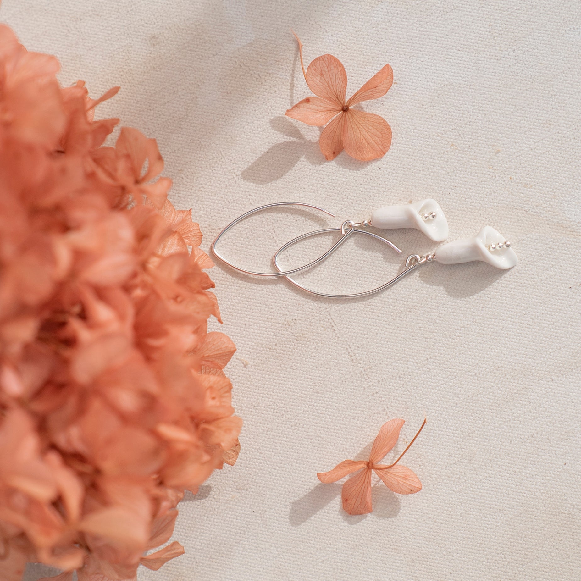Purely Porcelain Floral Earrings | Lily of the Valley