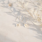 Purely Porcelain Floral Earrings | Snowdrops