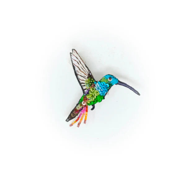 Trovelore Emerald Chin Hummingbird Brooch