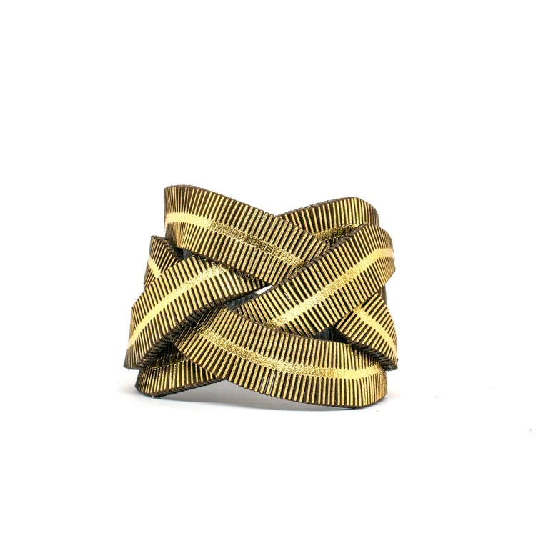 Oropopo Fringe Crisscross Bracelet | Gold