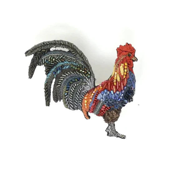 Trovelore Farm Rooster Brooch