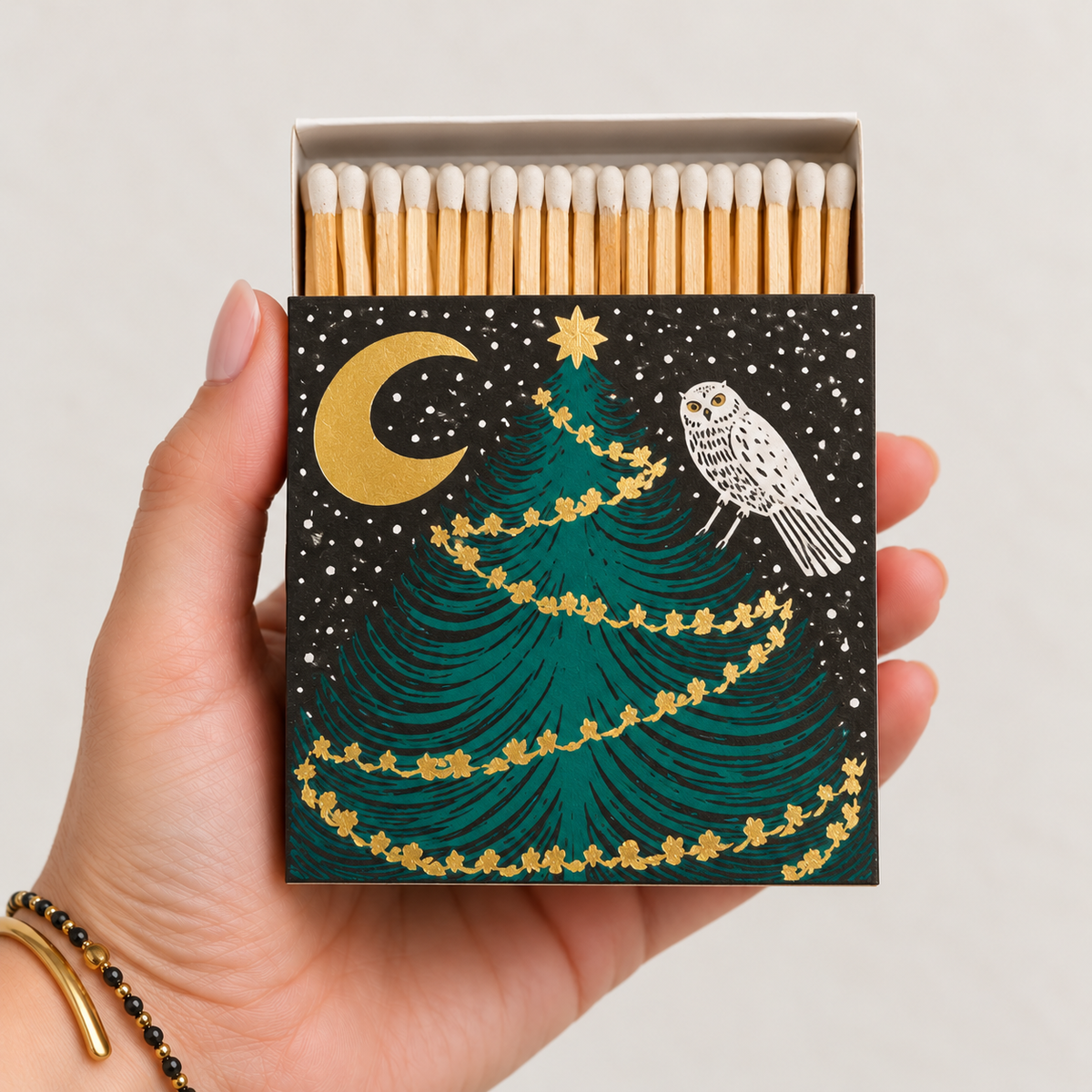 Archivist Keepsake Matchbox - Owl Moon Tree