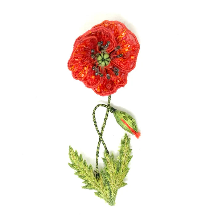 Trovelore Field Poppy Brooch