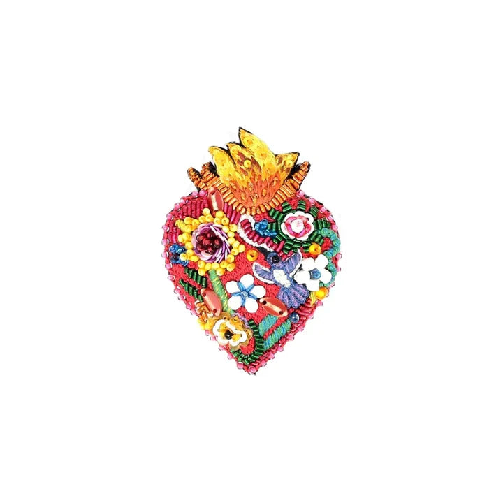 Trovelore Flaming Heart Brooch