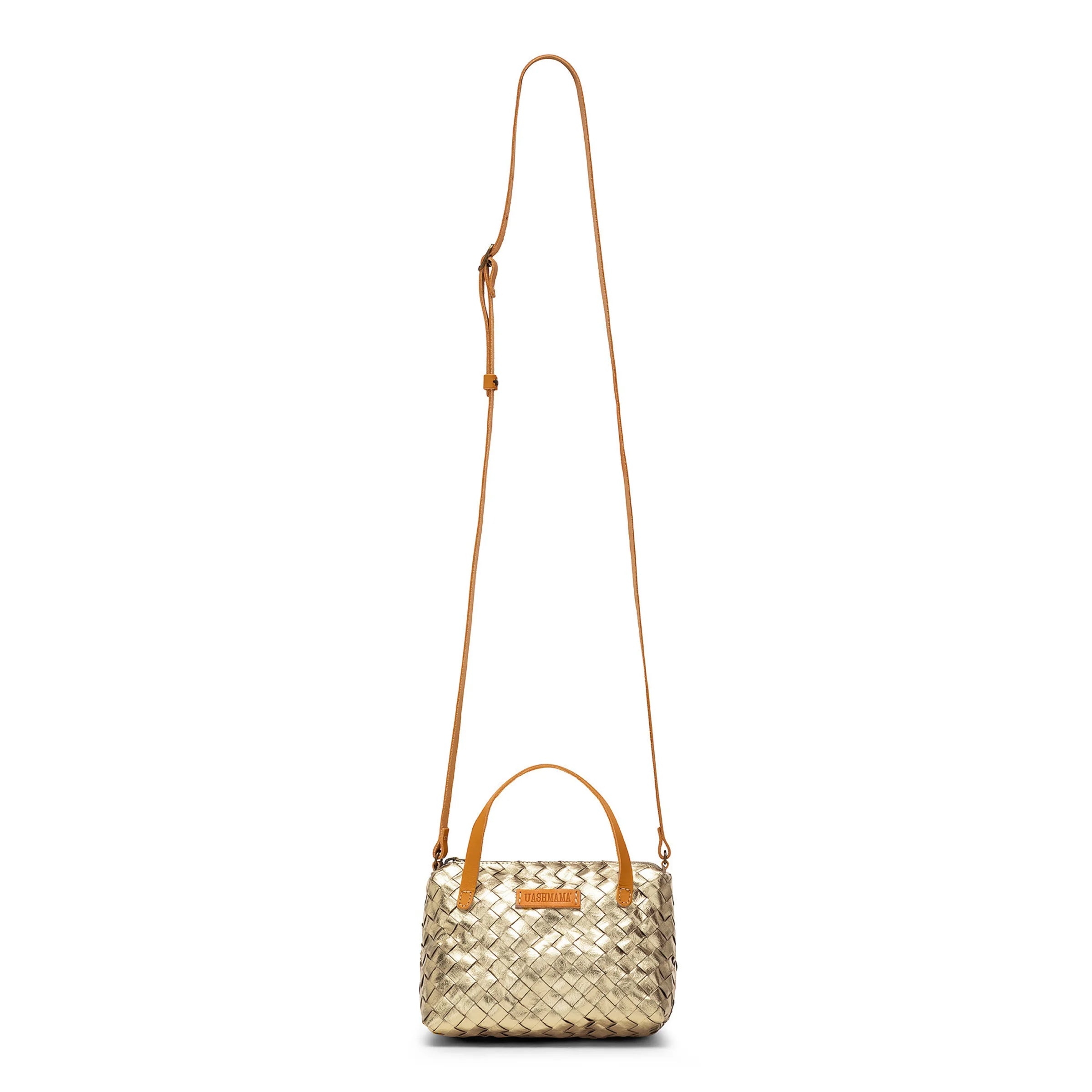 Uashmama Gemmina Crossbody Bag - Woven Platino