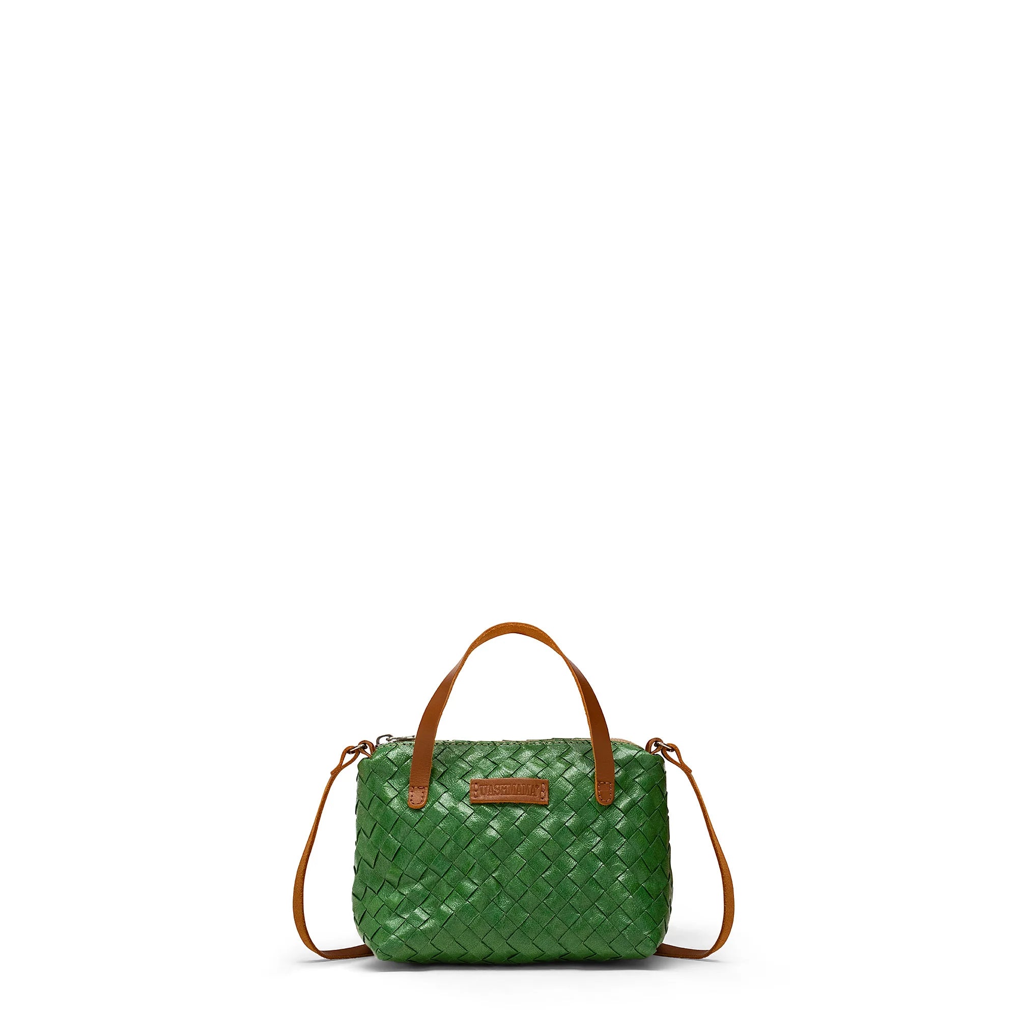 Uashmama Gemmina Crossbody Bag - Woven Green