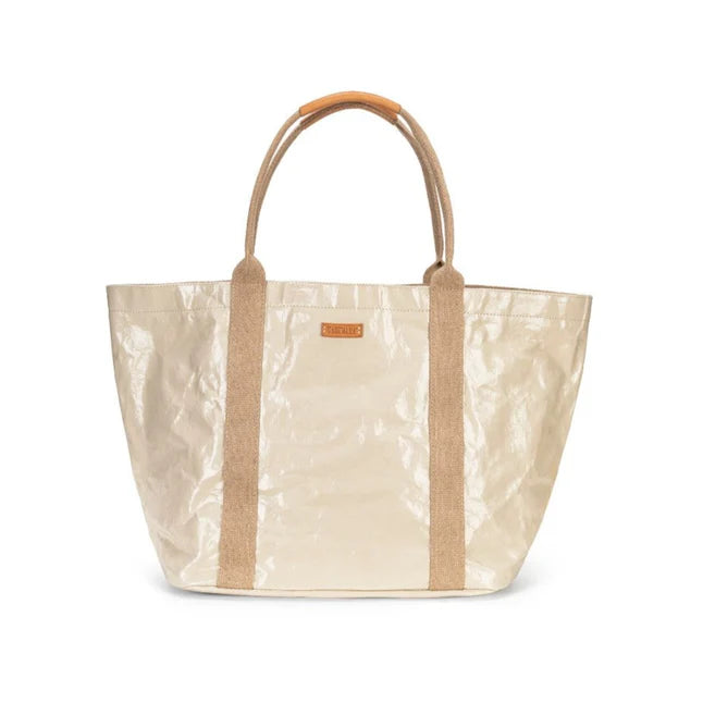 Uashmama Giulia Glossy Tote Bag Large - Cachemire