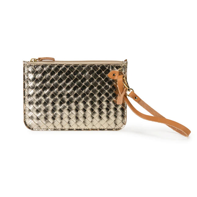 Uashmama Gimi Purse Large - Woven Platino