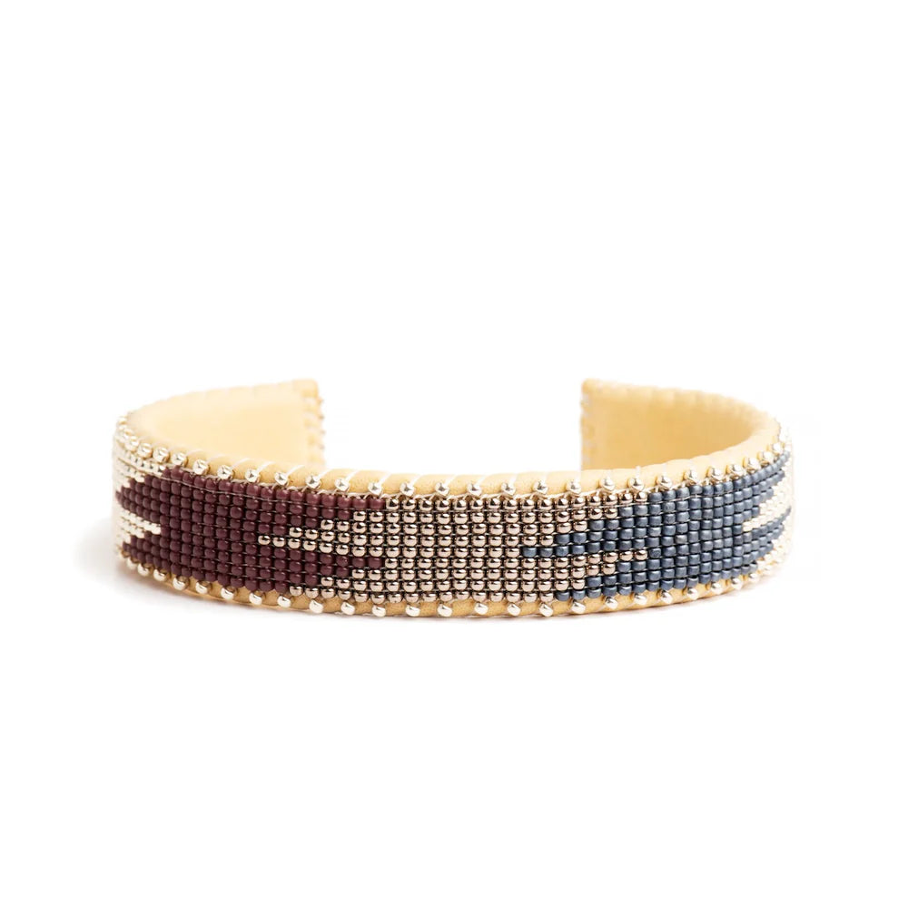 Etkie Native-American-Made Cuff - Garnet | Small