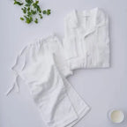 Uchino Marshmallow Gauze Pajama Unisex - White