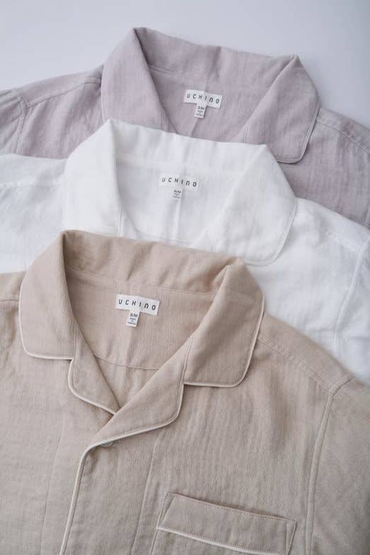Uchino Marshmallow Gauze Pajama Unisex - White