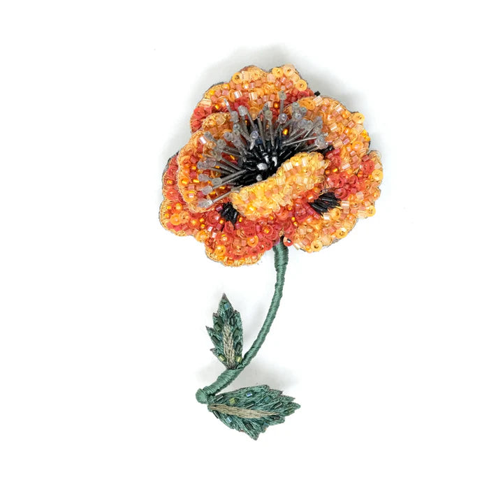 Trovelore Folden Poppy Brooch