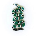 Trovelore Green Banded Snake Brooch
