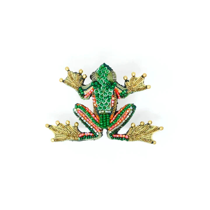 Trovelore Green Flying Frog Brooch