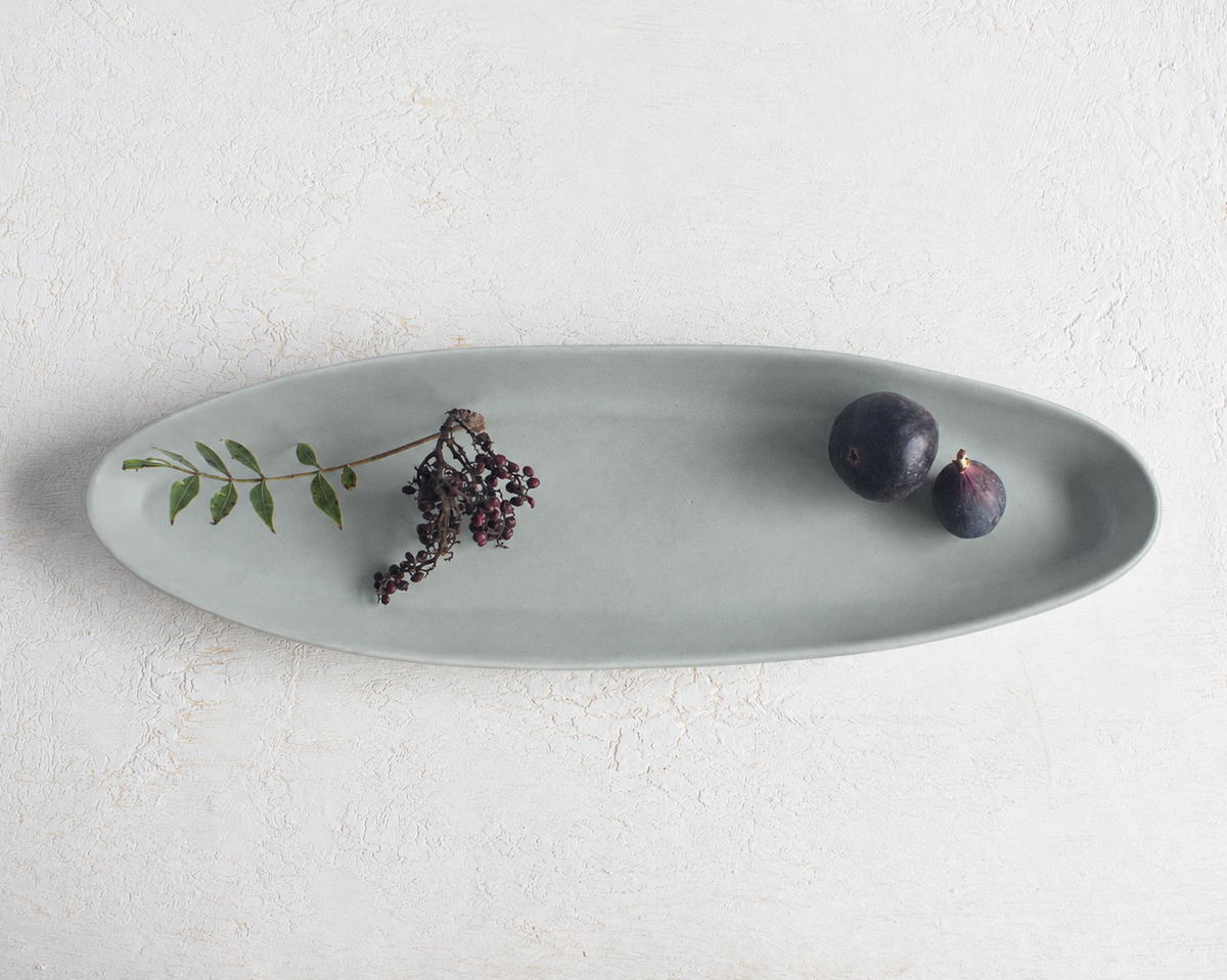 Haand Appetizer Tray | 15.5 in - Matte Grey