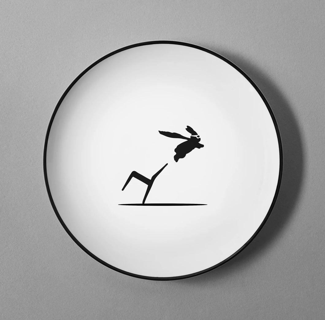 HAM Fine Bone China Plate - Superhero Rabbit