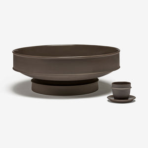 Kelly Wearstler Dune Collection - Raised Bowl Extra Large | Slate