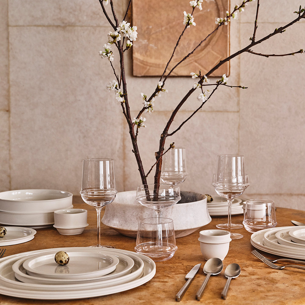 Kelly Wearstler Dune Collection - Coffee Cup | Alabaster | Set of Two