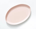 Haand Oval Platter - Ripple | 13 in - Buttermilk Pink