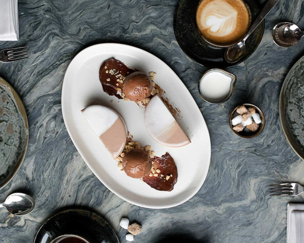 Haand Oval Platter - Ripple | 15 in - Robin's Egg