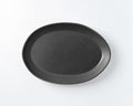 Haand Oval Platter - Ripple | 13 in - Matte Black
