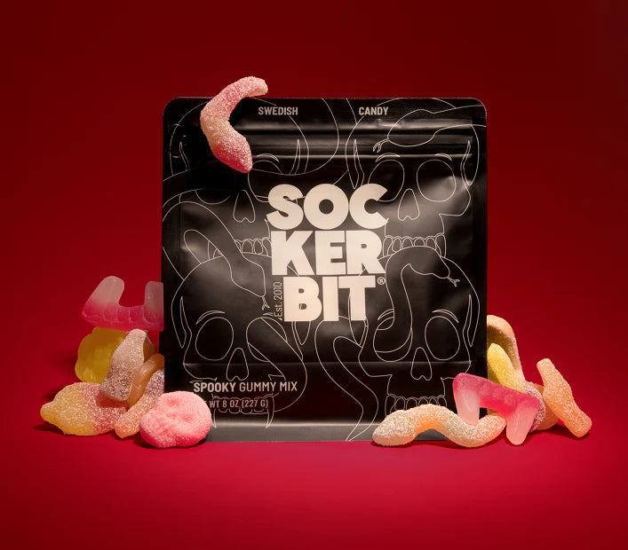 Sockerbit - Spooky Gummy Mix Swedish Candy Bag 8oz -Halloween Collection