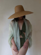 Oats & Rice Hana Dip Dyed Cashmere Shawl | Green